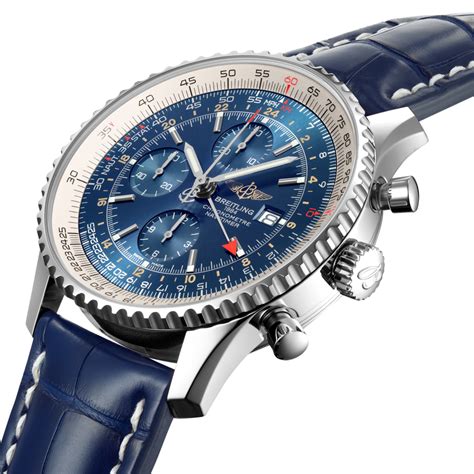 breitling navitimer chronograph gmt 46 blue